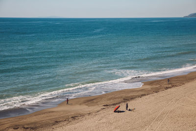 Scenic view of beach in usa