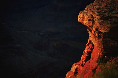 Rock formations at mountain grand canyon 