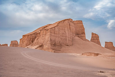 Rock formations in desert