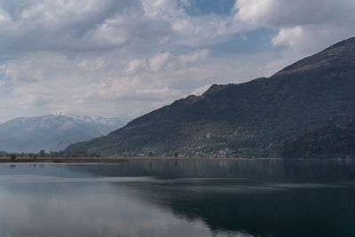 Lake como and the italian alps