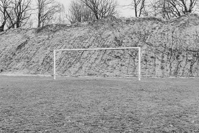 View of soccer field