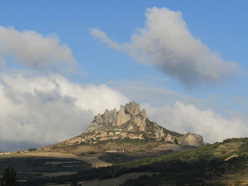 Scenic view of mountain against sky