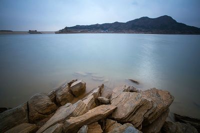 Rocks at sea shore