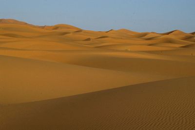 Scenic view of desert against sky