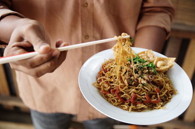 Traditional chicken noodles