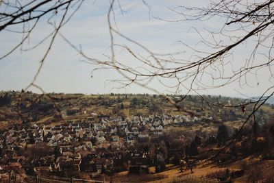 Landscape against sky