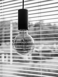 Close-up of illuminated light bulb