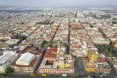 High angle view of cityscape