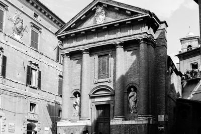 Low angle view of historical building