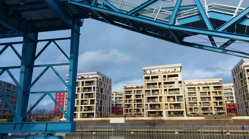 Low angle view of buildings against sky