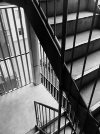 Low angle view of spiral staircase