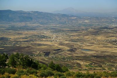 High angle view of mountain landscape
