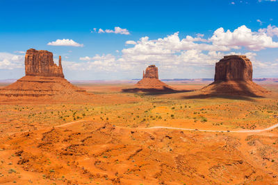 Rock formations in desert