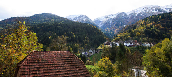 Scenic view of mountains