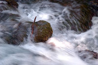 Scenic view of waterfall