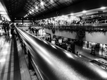 Train at railroad station