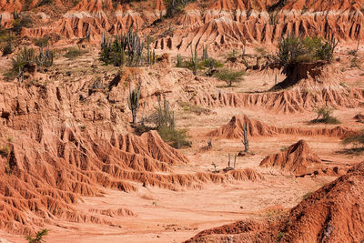 Rock formations in a desert