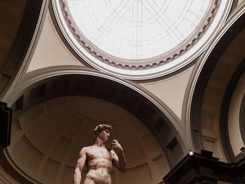 Low angle view of statue in museum