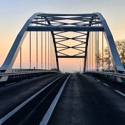 View of bridge against sky during sunset