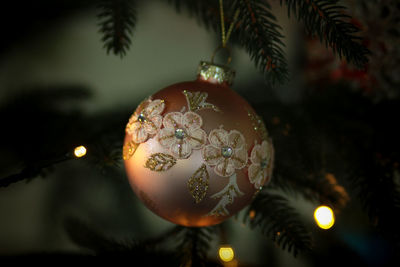 Close-up of christmas bauble