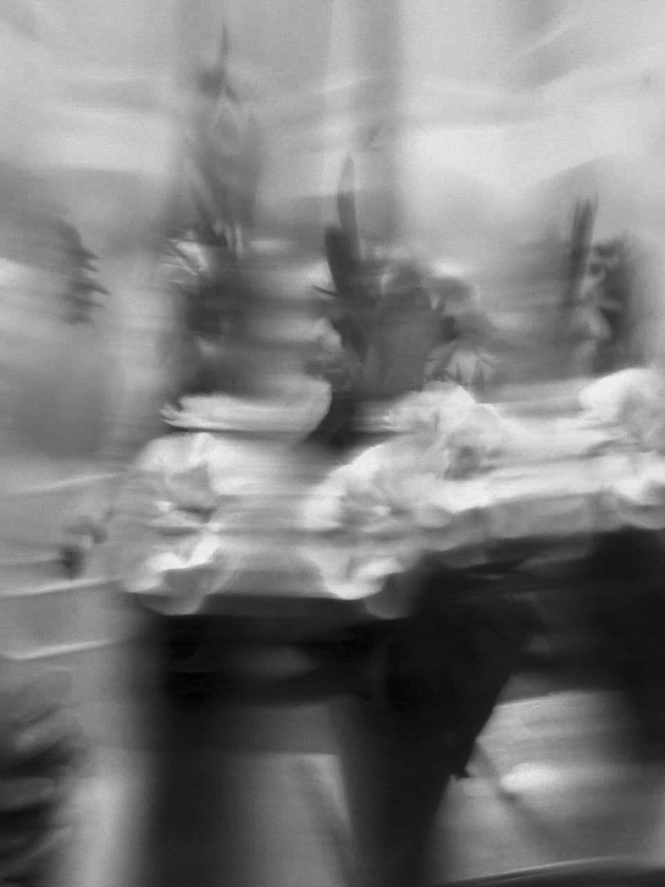 blurred motion, motion, black and white, white, monochrome, monochrome photography, speed, defocused, adult, group of people, transportation, on the move, black, city, architecture, men