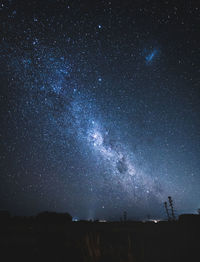 Low angle view of stars in sky