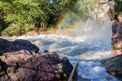 Flooding on pipestone creek at pipestone national monument.