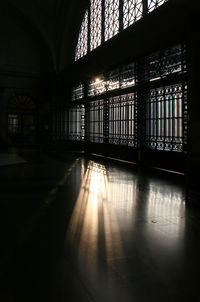 Empty corridor of building