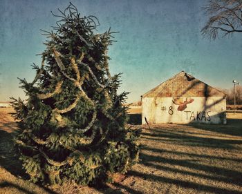 Built structure with trees in background