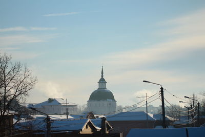 Low angle view of building against sky