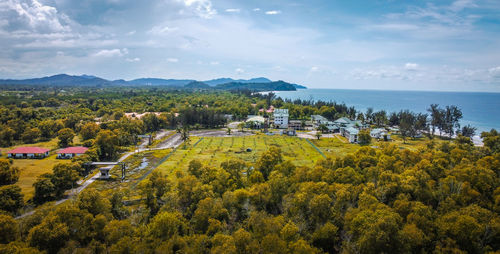 Scenic view of landscape against sky