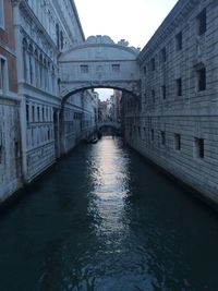 View of canal in old town