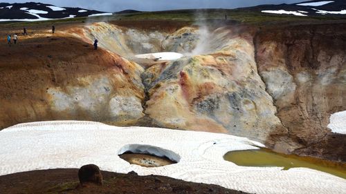 View of rock formations