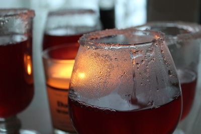 Close-up of drink on table