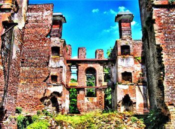 Low angle view of old building