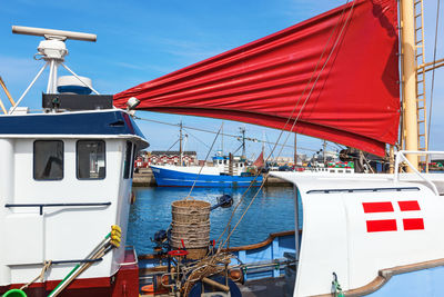 Danish fishing boat lying at the harbor