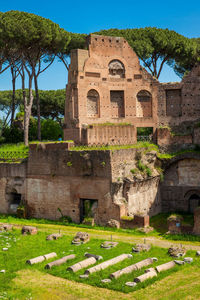 View of old ruin building