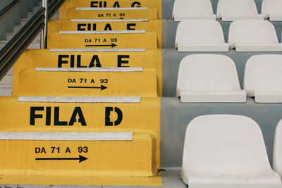 Autodromo nazionale di monza, empty seats on stadium, early spring