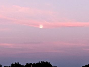 Low angle view of dramatic sky during sunset