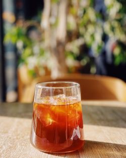 Close-up of drink on table