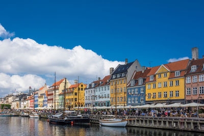 The famous nyhavn in copenhagen