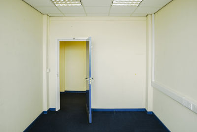 Empty corridor of building