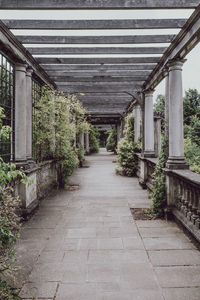 Corridor of bridge