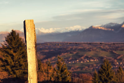 Scenic view of landscape against sky