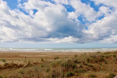 Scenic view of sea against sky