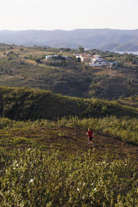 Man running, algarve, portugal