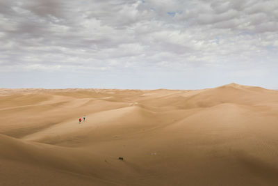 Scenic view of desert against sky