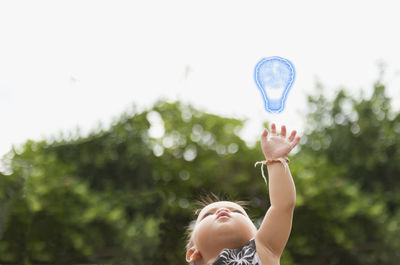 Asian girls have smart ideas. bright school-aged children, innovate and come up with solutions. 
