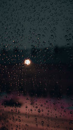Raindrops on glass window