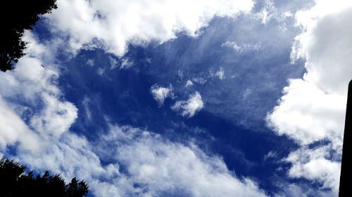 Low angle view of cloudy sky